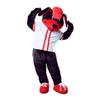 Red Sports Dog furry fursuit Mascot Costume Cosplay Cartoon Character view 3