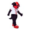 Red Sports Dog furry fursuit Mascot Costume Cosplay Cartoon Character view 4