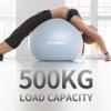 FITMIND_ Extra Thick Exercise Ball Yoga Ball 22in/26in/30in for Workout Pregnancy Stability,Anti-Burst and Slip Resistant Swiss Ball with Pump for Yoga, Pilates, Fitness,Birthing,Physical Therapy view 4