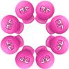 Jomeya Glove Locks, 8 Pack Baseball Glove Lace Locks, No More Knots Required, Universal Fit for Baseball and Softball Gloves (Pink) view 1