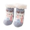Christmas Baby Non Slip Warm Socks Infant Thick Winter Socks with Grips for Baby Boys Girls Floor Socks (Blue, 4 Infant) view 1