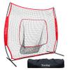 7x7 ft Baseball Hitting Net,Softball Practice Net for Hitting,Pitching,Throwing with Thickened Handbag,Baseball Training for All Levels view 1