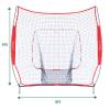 7x7 ft Baseball Hitting Net,Softball Practice Net for Hitting,Pitching,Throwing with Thickened Handbag,Baseball Training for All Levels view 2