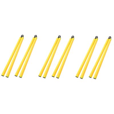 6 Pcs Football Training Rod Folding Soccer Sign Soccer Agility Training Tool Soccer Drill Equipment Hurdling Training Poles for Training Football Supplies Football Tool