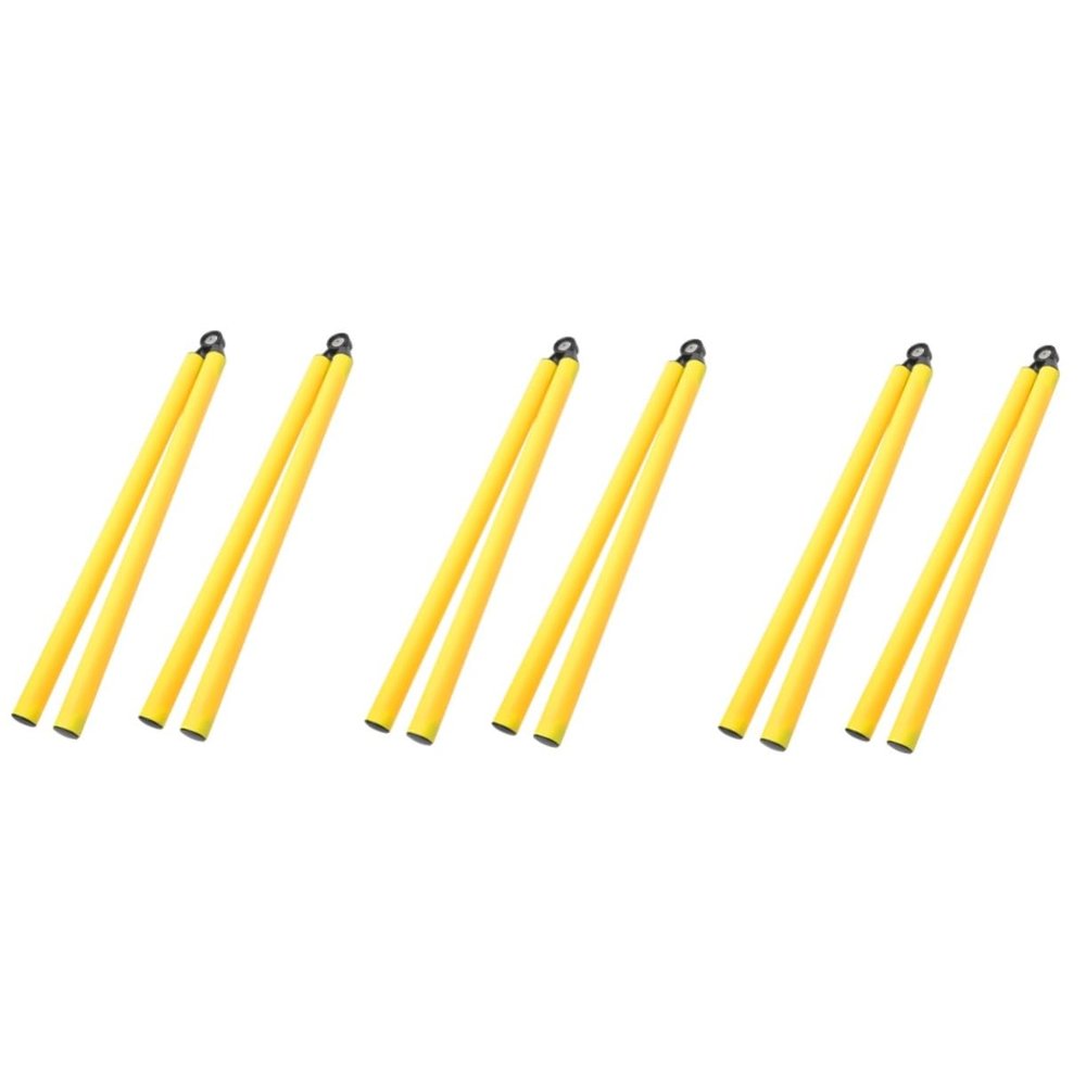 6 Pcs Football Training Rod Folding Soccer Sign Soccer Agility Training Tool Soccer Drill Equipment Hurdling Training Poles for Training Football Supplies Football Tool