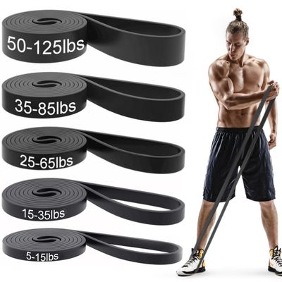Pull Up Bands, Resistance Bands, Pull Up Assistance Bands Set for Men & Women, Exercise Workout Bands for Working Out, Body Stretching, Physical Therapy, Muscle Training - Black