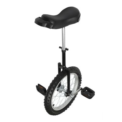 Gdrasuya10 24 Inch Wheel Outdoor Unicycle Height Adjustable Seat Wheel Unicycle Adults Exercise Bicycle Tire Unicycles Steel Wheel Unicycle for 10-60 Age Sports Fitness Bike (24"/Black)