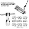 Acebirdie Golf Putter Head Weight 2pcs 5g/10g/15g/20g/25g/30g/35g/40g/45g with Wrench Kit Set Compatible with Titleist Scotty Cameron Putters Newport (20g+Wrench (2pcs)) view 4