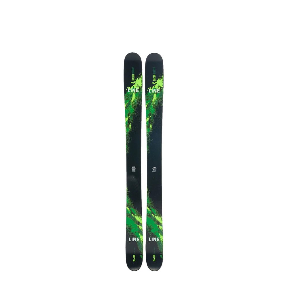 LINE Junior Bacon Shorty Lightweight Durable Stable All-Mountain Freestyle Snow Skis 2024, 155