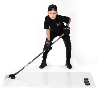 ACE HOCKEY Shooting Pad 30 x 60 - Shoot Like on Real Ice - Practice Shooting, Stickhandling, Passing Skills on 12.5 sqft - Convenient Off-Ice Training - Easy to Carry - Synthetic Ice Mat