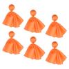 kowaku 6X Football Penalty Flag Props Professional Throwing Flags Sports Fan Set Challenge Flags Football Referee Flag for Rugby Game Supplies, Orange view 1