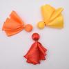 kowaku 6X Football Penalty Flag Props Professional Throwing Flags Sports Fan Set Challenge Flags Football Referee Flag for Rugby Game Supplies, Orange view 3