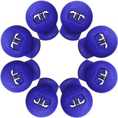 Jomeya Glove Locks, 8 Pack Baseball Glove Lace Locks, No More Knots Required, Universal Fit for Baseball and Softball Gloves (Navy Blue)