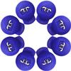 Jomeya Glove Locks, 8 Pack Baseball Glove Lace Locks, No More Knots Required, Universal Fit for Baseball and Softball Gloves (Navy Blue)