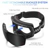 AVAWAY Ski Goggles Men, Snowboards Safety Black Glasses for Women, 100% UV Protection Anti Fog Anti-Scratch OTG Adult Goggles view 3