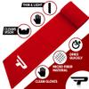 PLAYEUR Every Play Counts. Play with Heart. Trust Our Football Towels for Unbeatable Grip & Clear Vision - Lightweight for All Your Sports Gear (Youth, Red) view 4