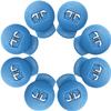 Jomeya Glove Locks, 8 Pack Baseball Glove Lace Locks, No More Knots Required, Universal Fit for Baseball and Softball Gloves (Sky Blue) view 1