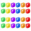Alvinlite Billiard Chalk Storage Holder Plastic Portable Multi-Color Durable Billiard Pool Cue Chalk Holder Protective Cover Case Snooker Player Club Accessories 24PCS view 2
