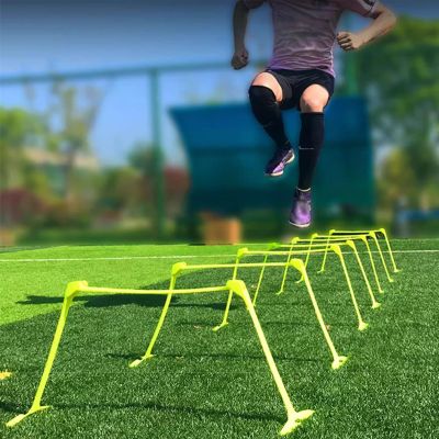 BBHW Adjustable Athletic Jumping Hurdles for Kids, Lightweight Portable Agility Speed Hurdles, Sports Workout Training Equipment Set with Carry Bag (Color : 5 PCS)
