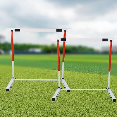 BBHW Track and Field Team Training Hurdles, Adjustable Height Sports Practice Equipment, Agility Workout Hurdles Obstacles Poles, Easy to Assemble (Color : 2PCS, Size : 40-60cm (15 3/4"-15 3/4"))