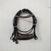 SABA International Weymouth Leather Double Reins Bridle Brown Padding (Extra Large) view 1
