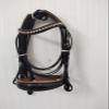 SABA International Weymouth Leather Double Reins Bridle Brown Padding (Extra Large) view 3