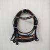 SABA International Weymouth Leather Double Reins Bridle Brown Padding (Extra Large) view 4