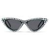 bullabulling Pearl Cat Eye Sunglasses Womens Cute Fashion Trendy Eyewear UV Protection (black) view 1