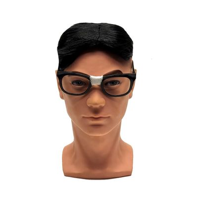 Mens Black Toupee Fake Wig Male Hair Piece Topper Cosplay Funny Halloween Costume Accessory