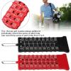 Estink Score Counter, Pack of 2 Mini ABS 18 Hole Score Counter Portable Scoreboard Training Practice Competition Accessory, Black + Red, 6.3x2.4in view 3