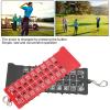 Estink Score Counter, Pack of 2 Mini ABS 18 Hole Score Counter Portable Scoreboard Training Practice Competition Accessory, Black + Red, 6.3x2.4in view 4