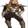 Medieval Woman Costume Lady Armor Suit Steel Knight Worrier Armor view 2