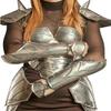 Medieval Woman Costume Lady Armor Suit Steel Knight Worrier Armor view 3