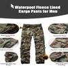 KOCTHOMY Mens Fleece Lined Hiking Pants,Winter Outdoor Thermal Casual Work Cargo Pants with Multi Pockets, No Belt,JR55 C29 Camo 30 view 3