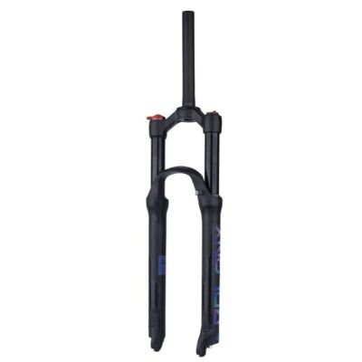 ZECHAO Mountain Bike Suspension Fork, 26/27.5/29in Air Supension Front Fork 1-1/8" Rebound Adjustment Manual Lockout/Remote Lockout Outdoor (Color : Black- Manual Lock, Size : 26inch)