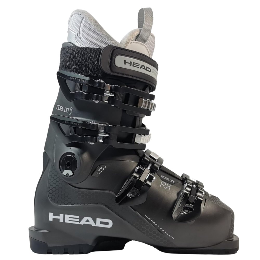 HEAD Edge LYT RX W HV Women's Alpine Boots, Anthracite/Black, 25.5