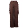 SMIDOW Low Rise Cargo Pants for Women Plus Size Baggy Stretchy Wide Leg Pants Pockets Y2K Streetwear Combat Military Trousers view 3