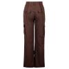 SMIDOW Low Rise Cargo Pants for Women Plus Size Baggy Stretchy Wide Leg Pants Pockets Y2K Streetwear Combat Military Trousers view 4