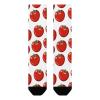 Red Ripe Tomato Socks for Men Crew Mid-Calf Casual Long Socks Stocking Running Sports Travel 42cm view 2