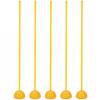 HDYZJQ 3.3/4/5ft Yellow Agility Poles, Soccer Training Poles for Outdoor Sports and Fitness, Sports Coaching Sticks with Removable Water and Sand Injection Base(Yellow-5,1.2m(4ft)) view 1