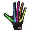 Glorious Traders Youth Football Gloves American Wide Receiver Football Gloves for Adult Men Women & Boys with Super Sticky Silicone Grip Palms Ultimate Performance Booster (Black, Adult X-Large) view 4