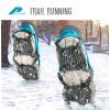 Pecube Ice Cleats for Shoes and Boots Men Women Trail Running 20 Stainless Steel Spikes Anti-Slip Footwear Traction Cleats Snow Grips Crampons for Hiking Ice Fishing Walking on Snow (Teal-XS) view 2