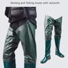 80cm High PVC Waterproof Fishing Hip Boots, Water Boots, Rice Planting Boots,Non Slip Oxford Sole (Color : Green, Size : 10) view 4