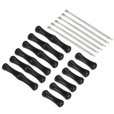 PATIKIL Archery Bowstring Finger Saver 2 Inch/1.2 Inch, 6 Pack Silicone Finger Guard for Adult, Black