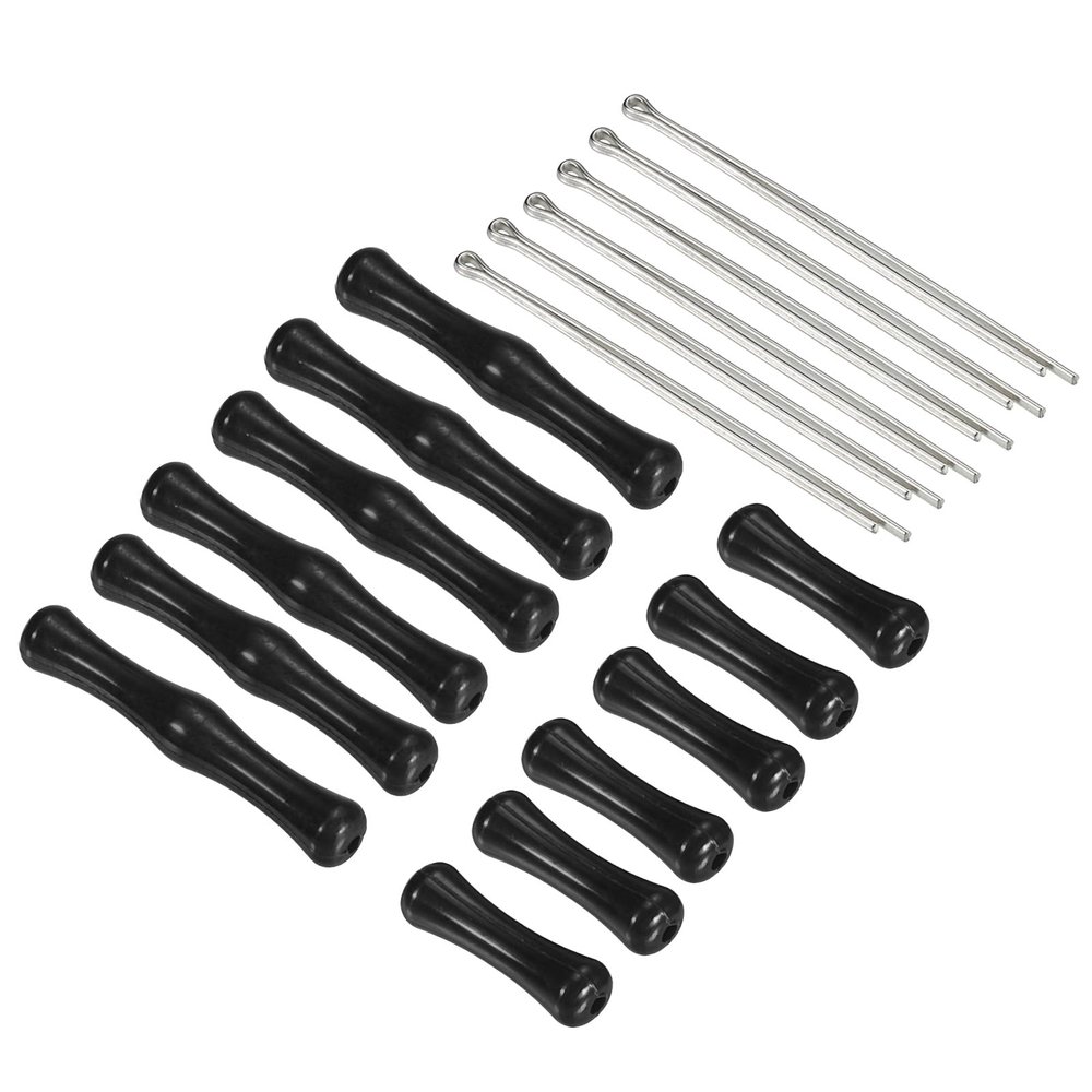 PATIKIL Archery Bowstring Finger Saver 2 Inch/1.2 Inch, 6 Pack Silicone Finger Guard for Adult, Black