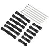 PATIKIL Archery Bowstring Finger Saver 2 Inch/1.2 Inch, 6 Pack Silicone Finger Guard for Adult, Black