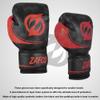 Zafco Kids Boxing Gloves for Kids Junior Muay Thai Kick Boxing Training MMA Punching Bag Children Youth (Black Red, 4oz) view 3