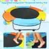 Toddler Trampoline for Kids Ages 1-8, 55'' Small Trampoline with Safety Enclosure Net & Adjustable Gymnastics Bar, Indoor & Outdoor Baby Mini Trampolines, Birthday Gifts for Children & Boys & Girls view 2