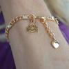 Ohio State Buckeyes Gold Lydia Bracelet Jewelry Gift Licensed OSU view 2