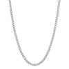 3.5mm,5mm,7mm Silver Necklace for Men, Mens Necklace Chains Stainless Steel Cuban Link Chain Necklace for Men and Boys, Mens Chain Hip-Hop & Cool Style, 316L Stainless Steel (5mm, 19 inch) view 1